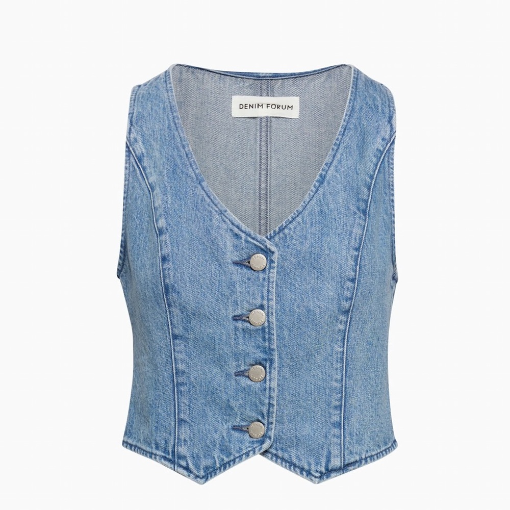 Aritzia Denim Forum The 90’s Mia Denim Vest - Picture 5 of 10